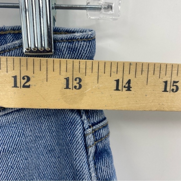 HALE Lea High Waisted Flare leg Side Zip Jeans Sz 27 medium wash - Picture 12 of 14